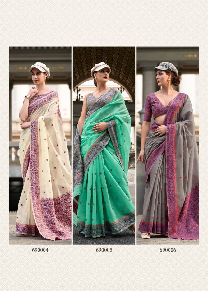 Prajanya By Rajpath Soft Linen Cotton Daily Wear Saree Suppliers In India